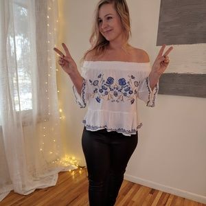 Off Shoulder Boho Babe Top